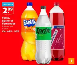 Hoogvliet Fanta, Sprite of Fernandes aanbieding