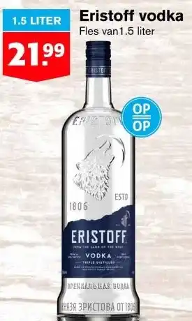 Hoogvliet Eristoff vodka aanbieding