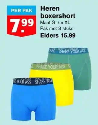 Hoogvliet Heren boxershort aanbieding