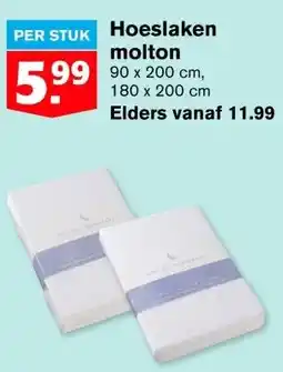 Hoogvliet Hoeslaken molton aanbieding