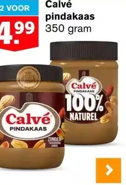 Hoogvliet Calvé pindakaas aanbieding