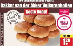 Dirk Bakker van der Akker Volkorenbollen aanbieding