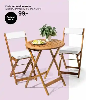 Xenos Kreta set met kussens aanbieding