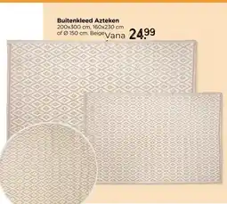 Xenos Buitenkleed azteken - beige - 160x230 cm aanbieding