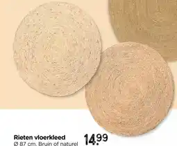 Xenos Rieten vloerkleed aanbieding