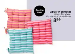 Xenos Zitkussen streep - 40x40 cm aanbieding