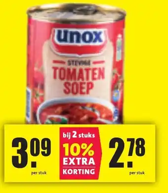 Nettorama Unox Tomaten soep aanbieding