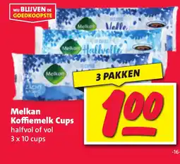 Nettorama Melkan Koffiemelk Cups aanbieding