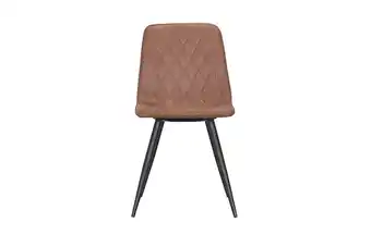 Woonsquare Forrest eetkamerstoel cognac aanbieding