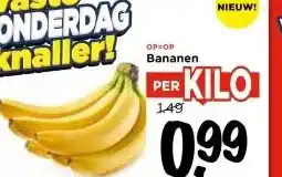 Vomar Voordeelmarkt OP=OP Bananen aanbieding