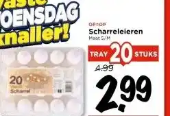 Vomar Voordeelmarkt OP=OP Scharreleieren Maat S/M aanbieding