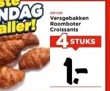 Vomar Voordeelmarkt Versgebakken Roomboter Croissants aanbieding