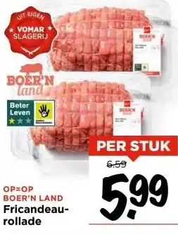 Vomar Voordeelmarkt OP=OP BOER'N LAND rollade aanbieding