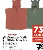 Vomar Voordeelmarkt OP=OP Van der Valk Kids Poncho aanbieding