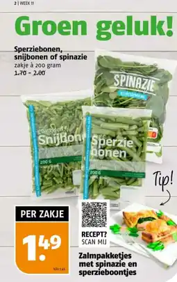 Poiesz Sperziebonen, snijbonen of spinazie aanbieding