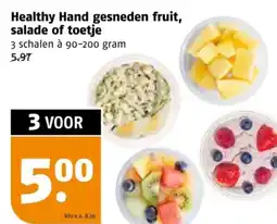 Poiesz Healthy Hand gesneden fruit, salade of toetje aanbieding