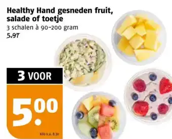 Poiesz Healthy Hand gesneden fruit, salade of toetje aanbieding