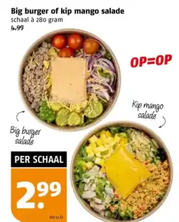 Poiesz Big burger of kip mango salade aanbieding