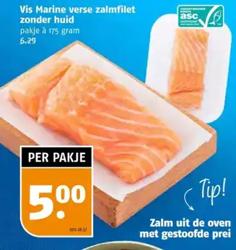 Poiesz Vis Marine verse zalmfilet zonder huid aanbieding