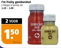 Poiesz I'm Fruity gembershot aanbieding