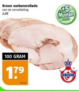 Poiesz Kroon varkensrollade aanbieding