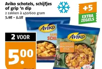 Poiesz Aviko schotels, schijfjes of grip 'n dip aanbieding