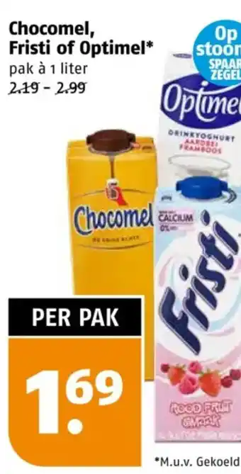 Poiesz Chocomel, Fristi of Optimel aanbieding