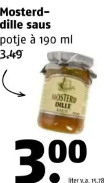 Poiesz Mosterd dille saus aanbieding