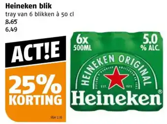 Poiesz Heineken blik aanbieding