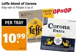 Poiesz Leffe blond of Corona aanbieding