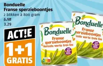 Poiesz Bonduelle Franse sperzieboontjes aanbieding