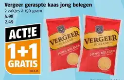 Poiesz Vergeer geraspte kaas jong belegen aanbieding