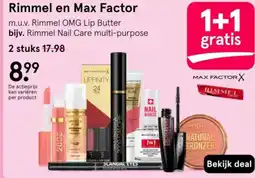 Etos Rimmel en Max Factor aanbieding