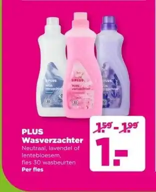 PLUS PLUS Wasverzachter aanbieding