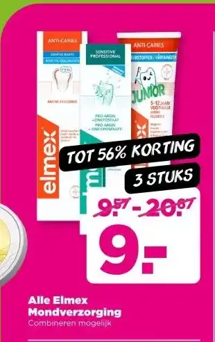 PLUS Alle Elmex Mondverzorging aanbieding