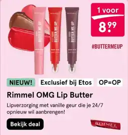 Etos Rimmel OMG Lip Butter aanbieding