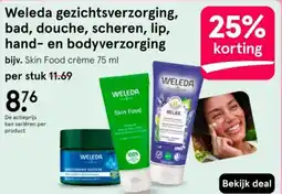 Etos Weleda gezichtsverzorging, bad, douche, scheren, lip, hand en bodyverzorging aanbieding