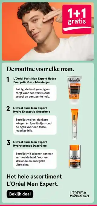 Etos Het hele assortiment L'Oréal Men Expert. aanbieding