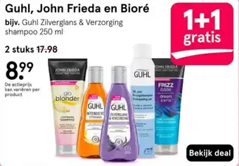 Etos Guhl, John Frieda en Bioré aanbieding