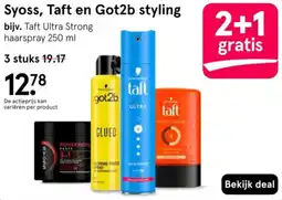 Etos Syoss, Taft en Got2b styling aanbieding