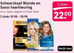 Etos Schwarzkopf Blonde en Syoss haarkleuring aanbieding