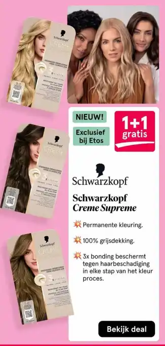 Etos Schwarzkopf Creme Supreme aanbieding