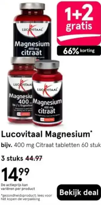 Etos Lucovitaal Magnesium aanbieding