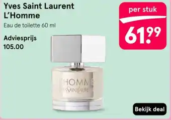 Etos Yves Saint Laurent L'Homme aanbieding