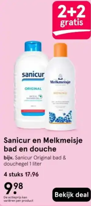 Etos Sanicur en Melkmeisje bad en douche aanbieding