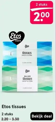 Etos Etos tissues aanbieding