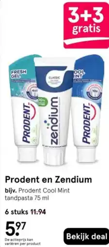 Etos Prodent en Zendium aanbieding