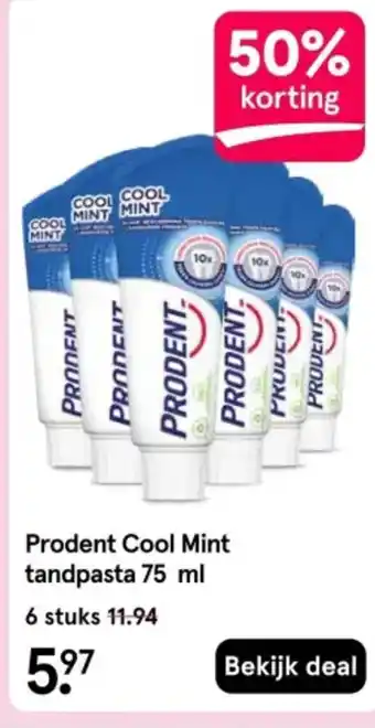 Etos Prodent Cool Mint tandpasta aanbieding