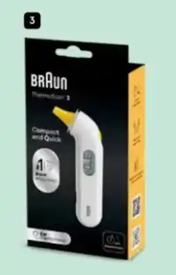 Etos Braun ThermoScan 3 oorthermometer High Speed IRT3030 aanbieding