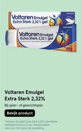 Etos Voltaren Emulgel Extra Sterk 2,32% aanbieding